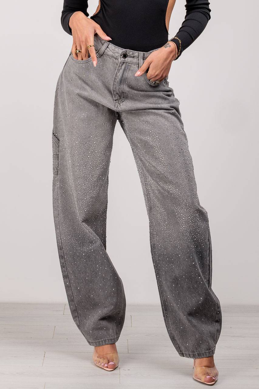 ARDESIA JEANS BALLON CON BRILLANTINI