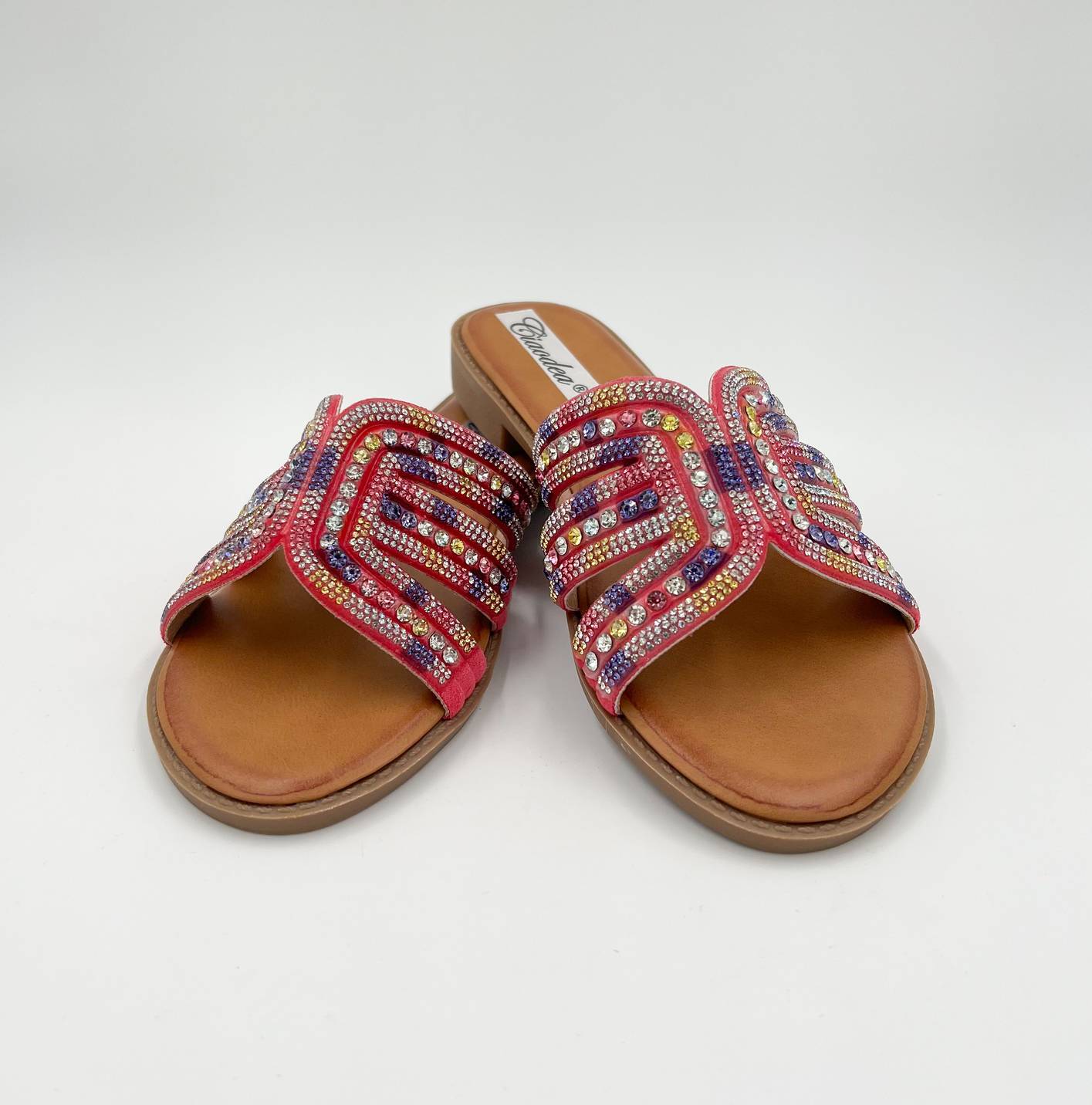 ARDESIA SANDALO FUCSIA CON BRILLANTINI