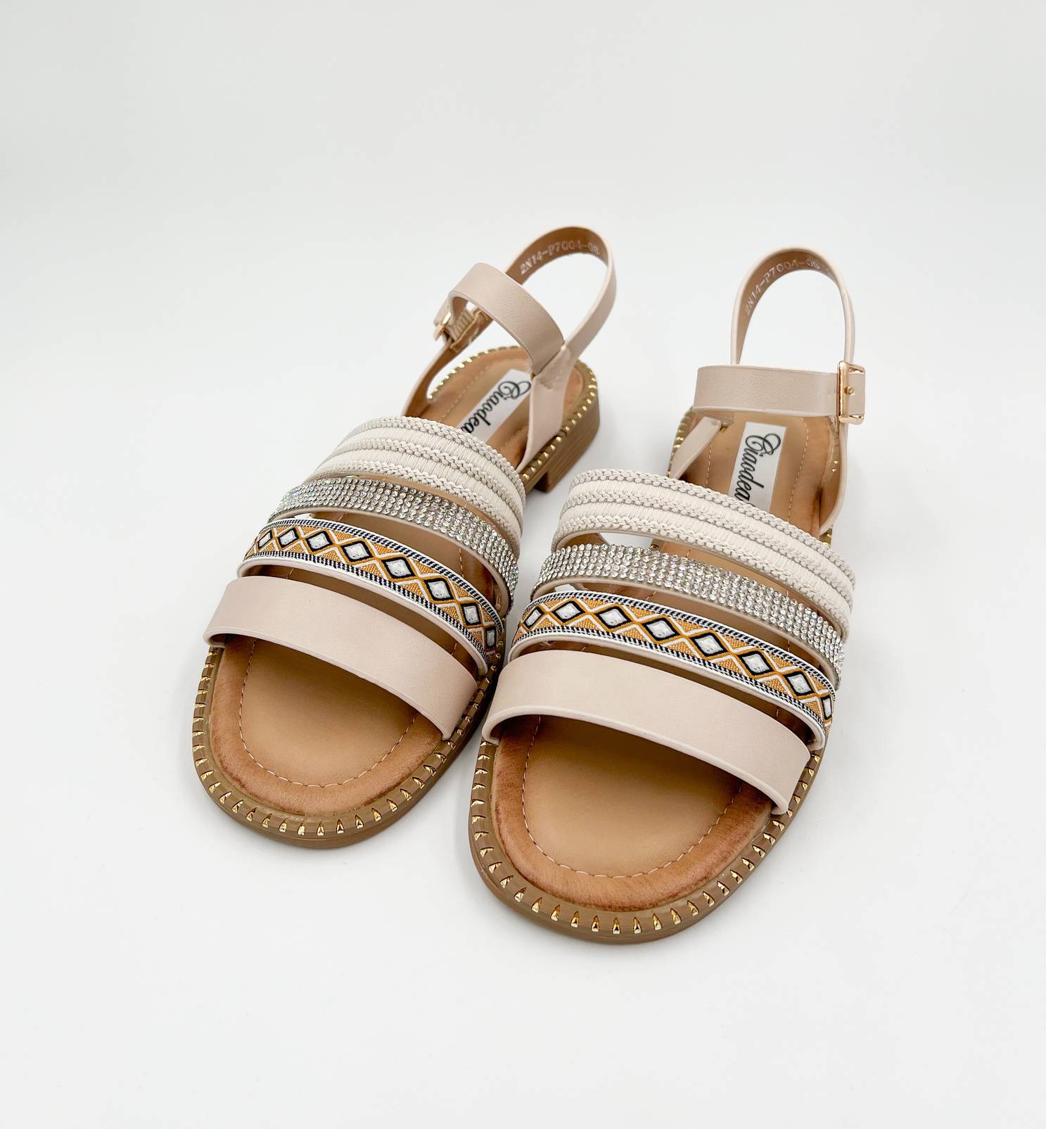 ARDESIA SANDALO BEIGE CON CINTURINO REGOLABILE ALLA CAVIGLIA