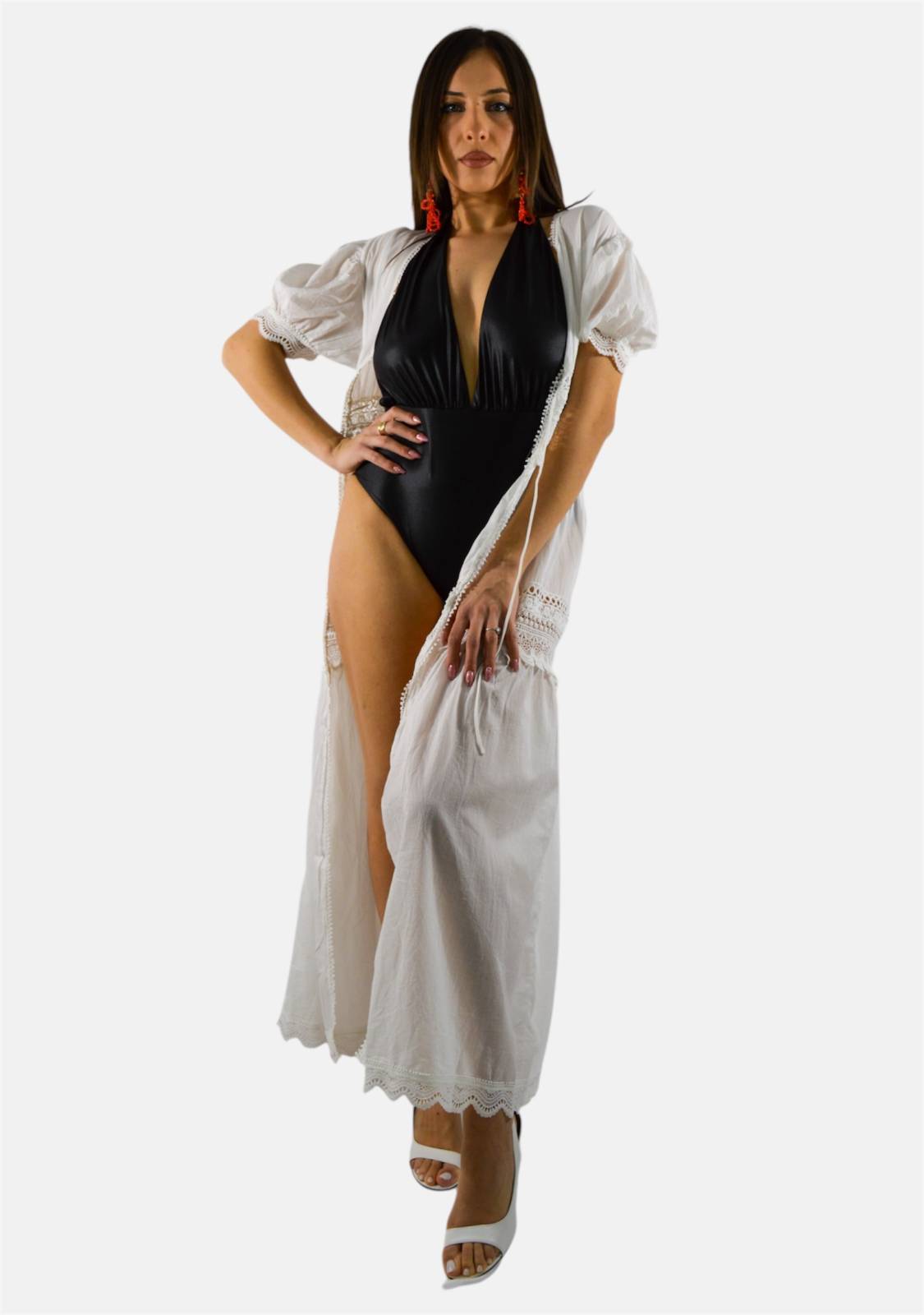 ARDESIA KIMONO CON MANICA CORTA