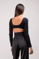 ARDESIA PANTALONE NERO PALAZZO ARDESIA PANTALONE NERO PALAZZO