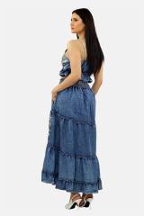 ARDESIA COORDINATO CON GONNA BLU CHIARO ARDESIA COORDINATO CON GONNA BLU CHIARO