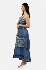 ARDESIA COORDINATO CON GONNA BLU CHIARO ARDESIA COORDINATO CON GONNA BLU CHIARO